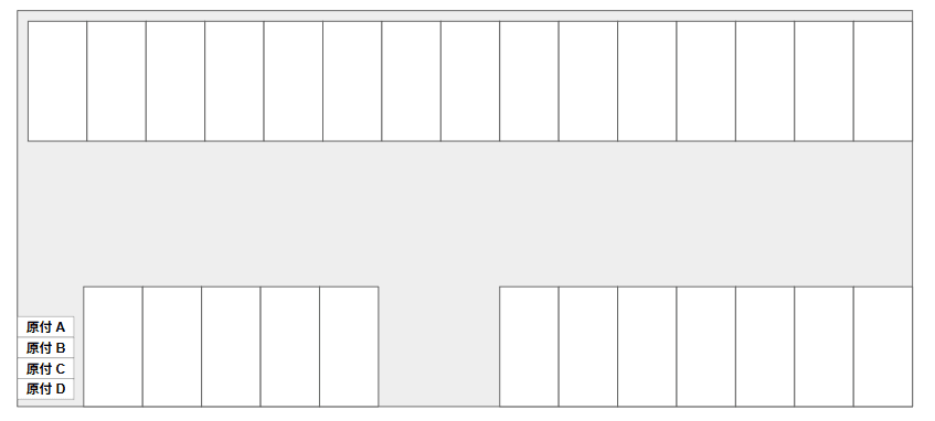 江戸川中央(原付)の駐車配置図