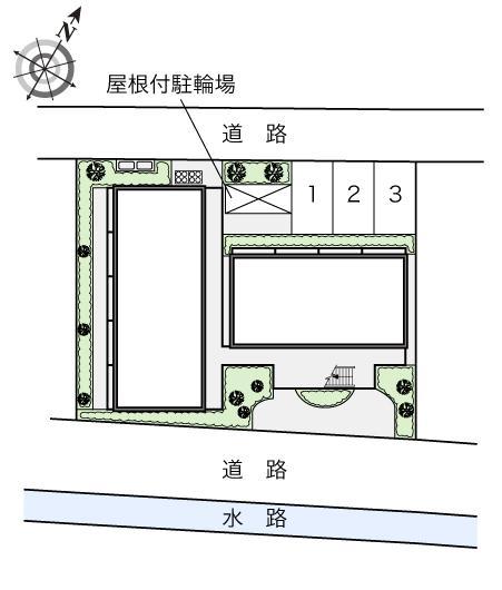 北条口(16660)の駐車配置図