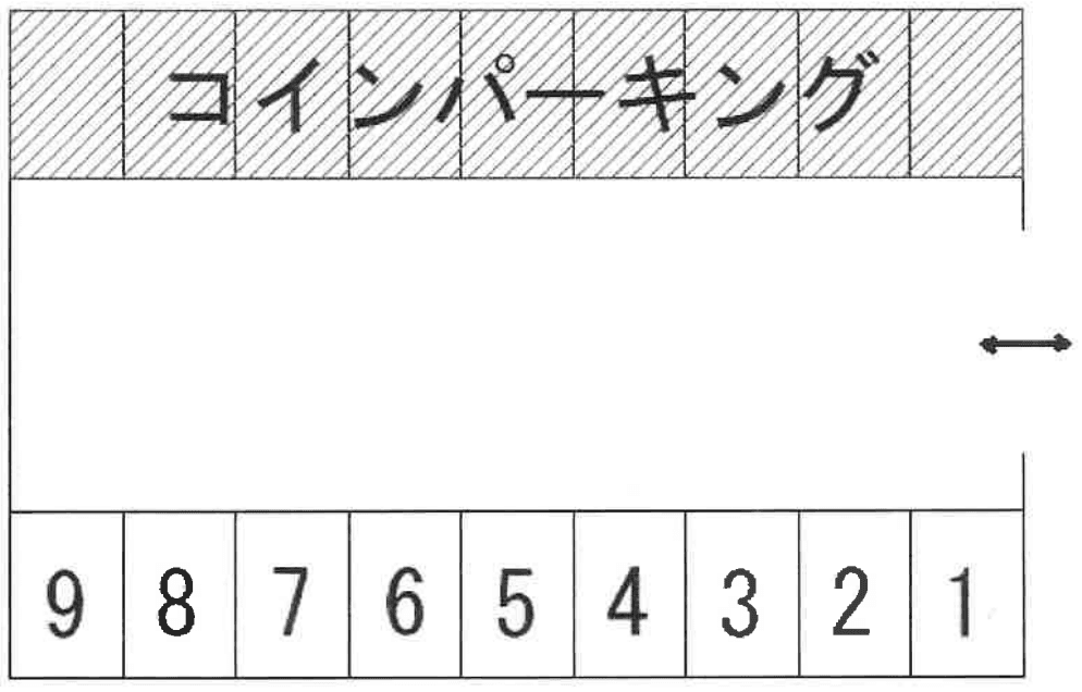 古宮高島平9-22パーキングの駐車配置図