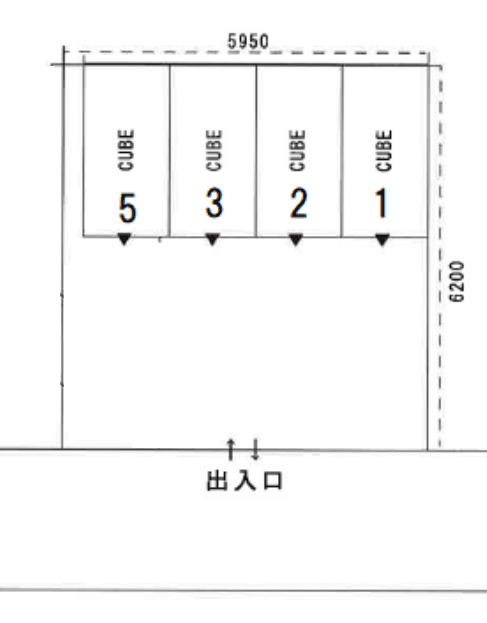 リーブル梶ケ谷バイクパークの駐車配置図