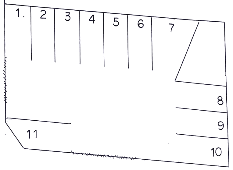 前田駐車場5丁目①の駐車配置図