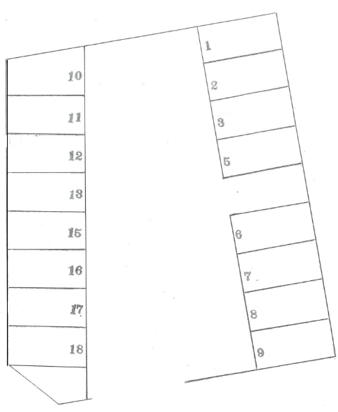 青山パーキングの駐車配置図