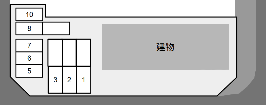 メルエム ソレイユの駐車配置図
