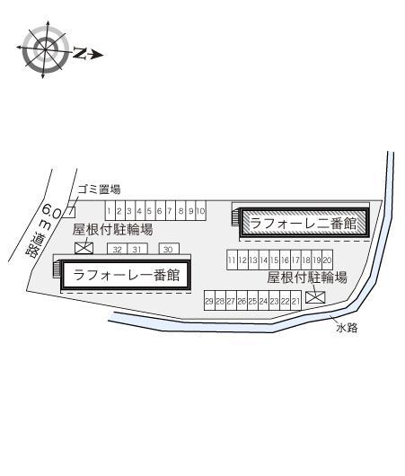 ラ フォーレ 二番館(18473)の駐車配置図