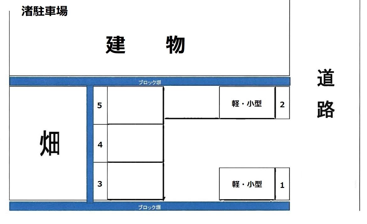 渚駐車場の駐車配置図