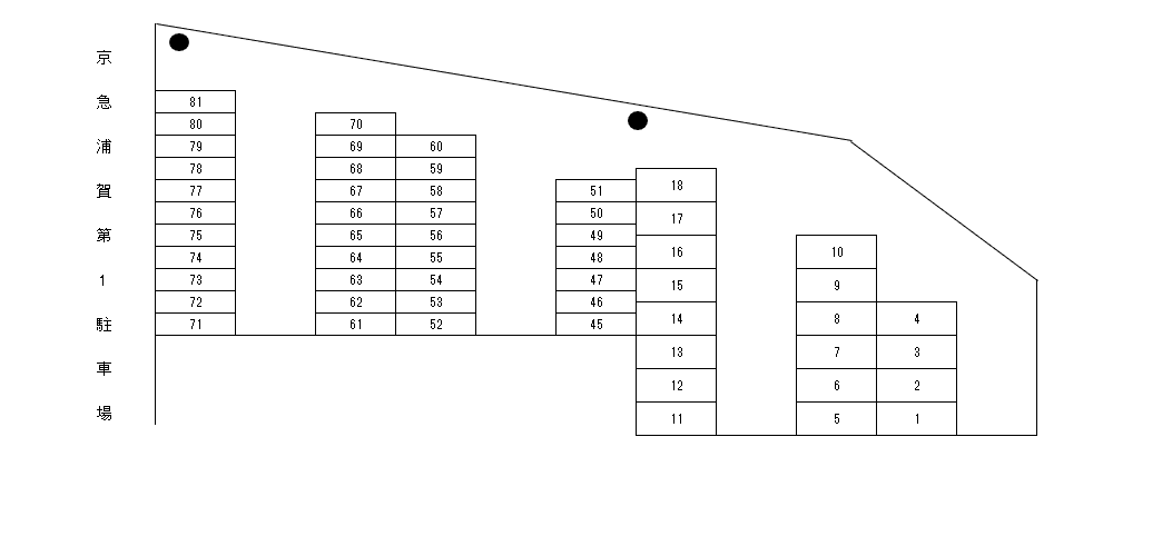 京急浦賀バイクの駐車配置図