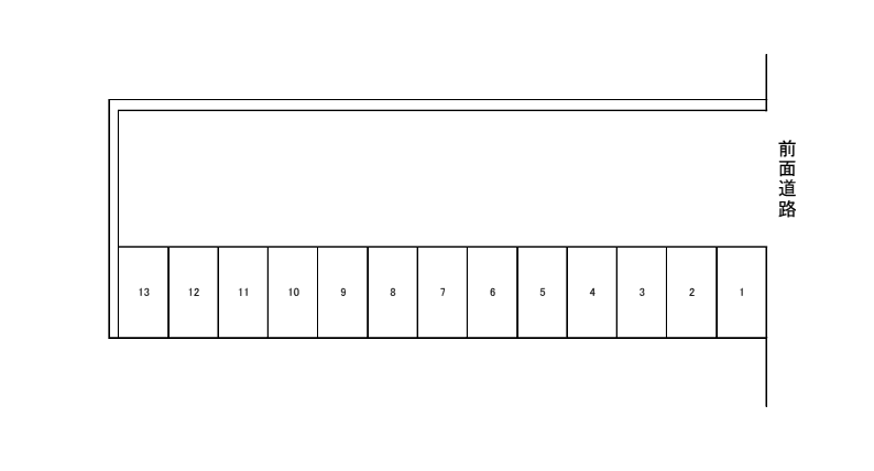 なら山駐車場の駐車配置図