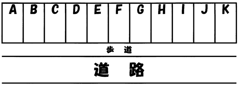 長潟2駐車場の駐車配置図
