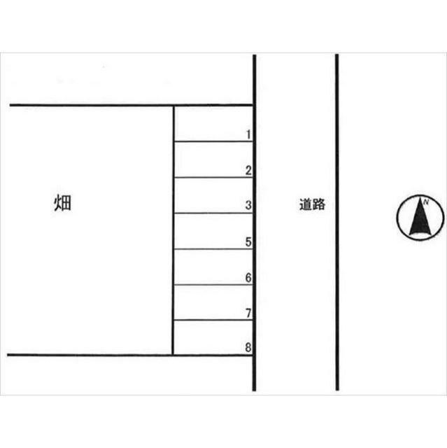 割出Mパーキングの駐車配置図