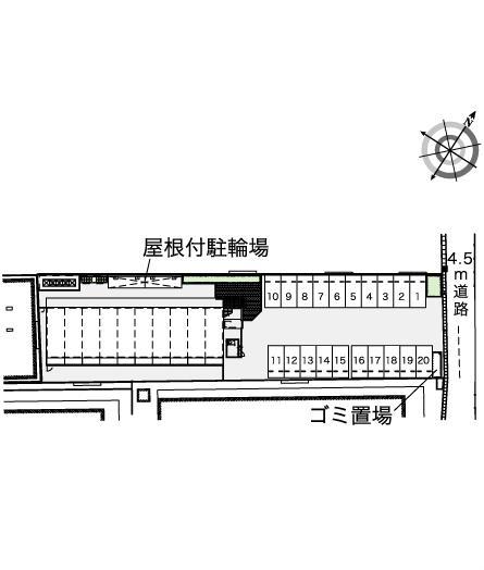 空港通Ⅲ(42401)の駐車配置図