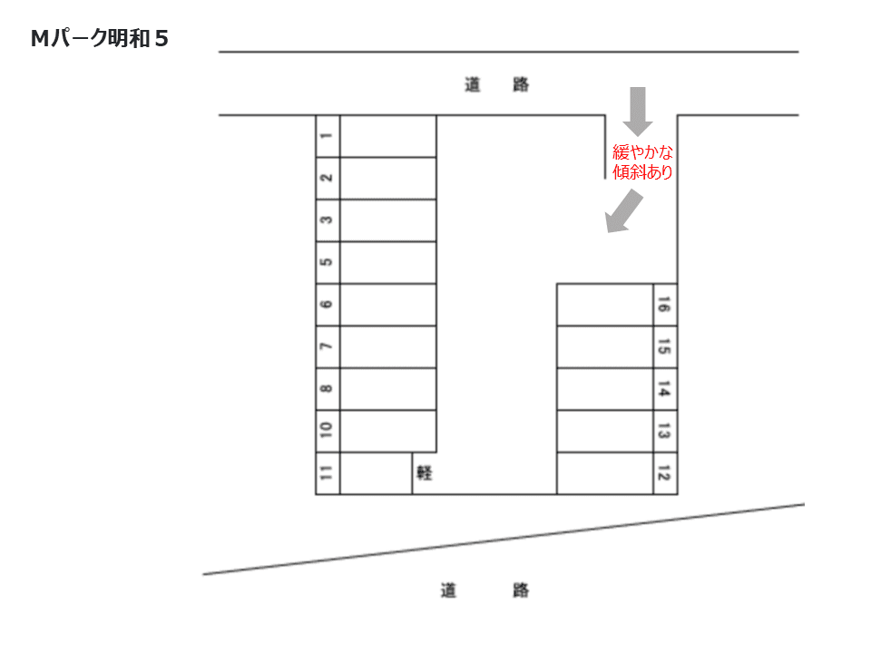 Mパーク明和5の駐車配置図
