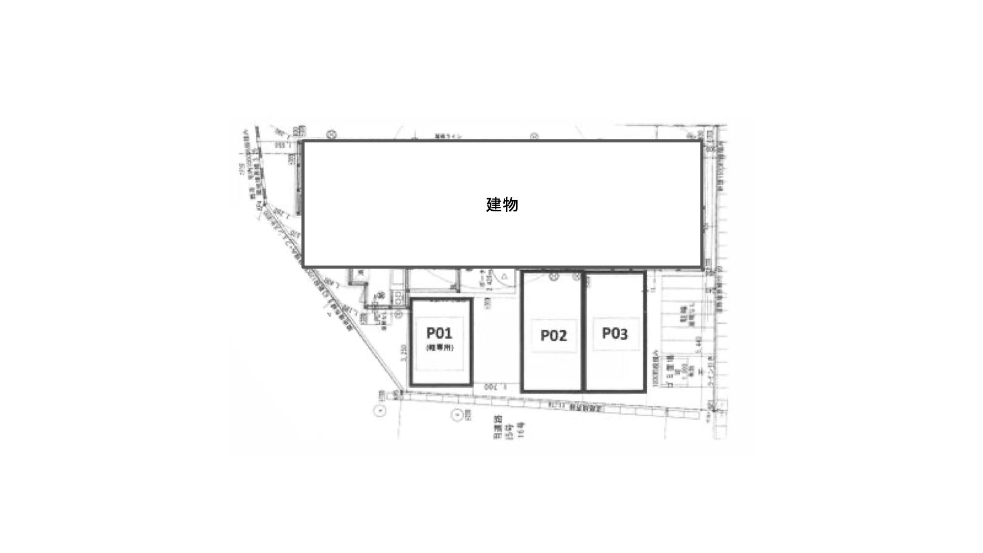 SEED茶山Ⅰの駐車配置図