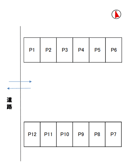 将監2丁目Yパーキングの駐車配置図