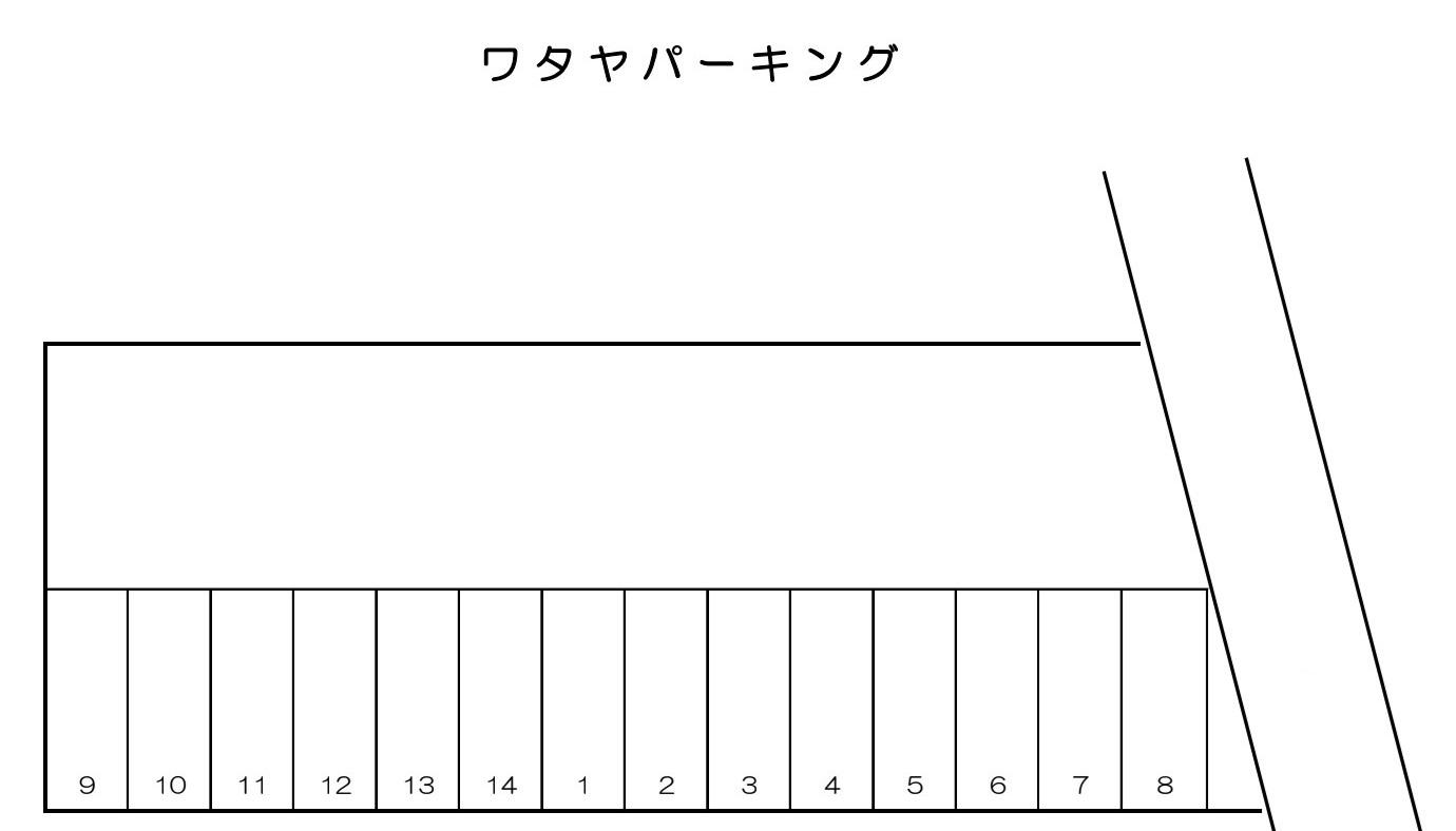 ワタヤパーキングの駐車配置図