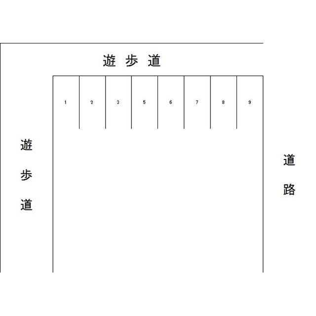 ガーデンパレス第2駐車場の駐車配置図