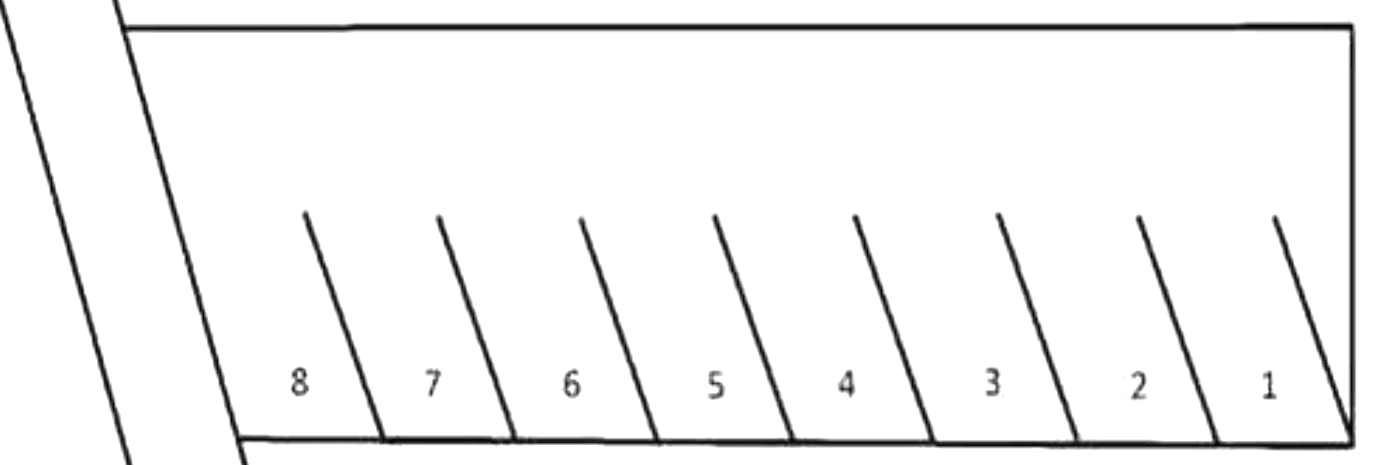 渡里町高田パーキング2の駐車配置図