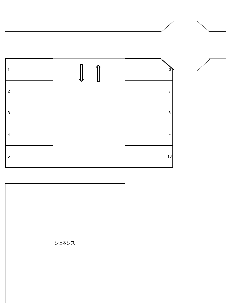 青葉5丁目駐車場の駐車配置図
