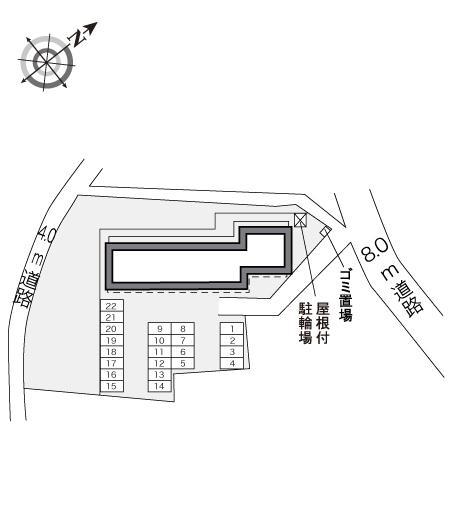 玉川(28423)の駐車配置図