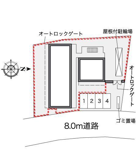 沼南7(39089)の駐車配置図