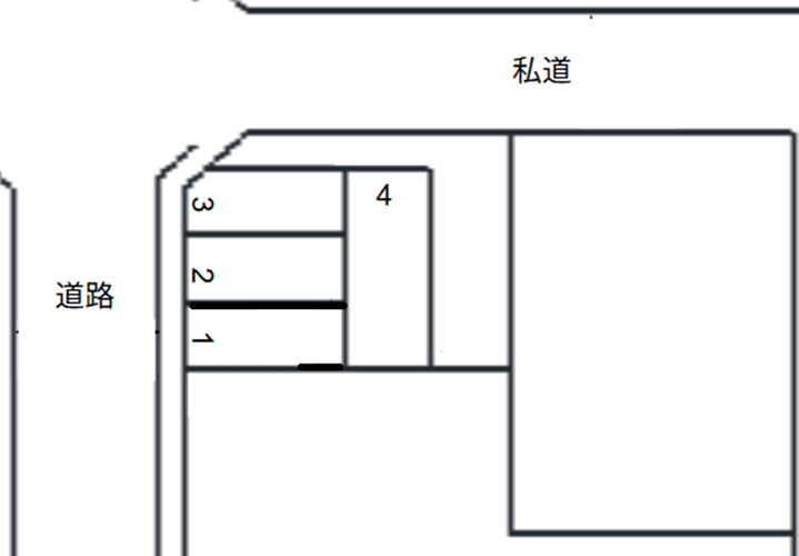 キタカガヤ第17の駐車配置図