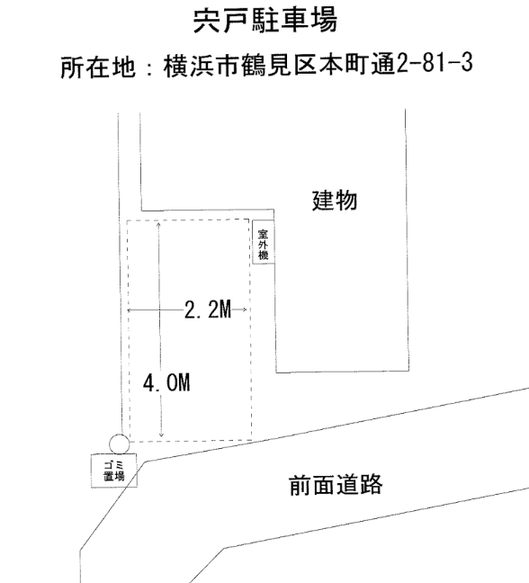 宍戸駐車場の駐車配置図