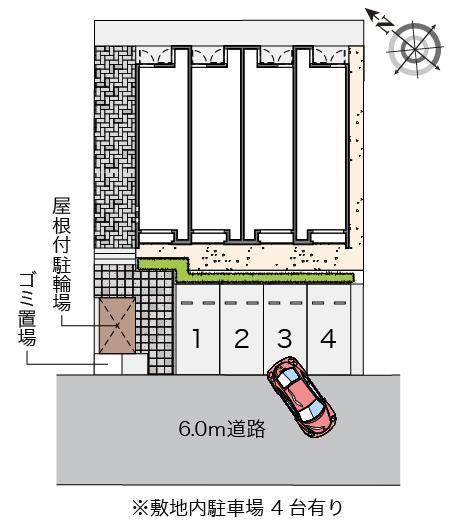 クレイノヴィラ高島(56805)の駐車配置図