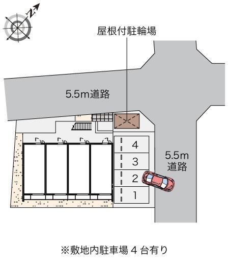 クレイノかなめⅡ(58622)の駐車配置図
