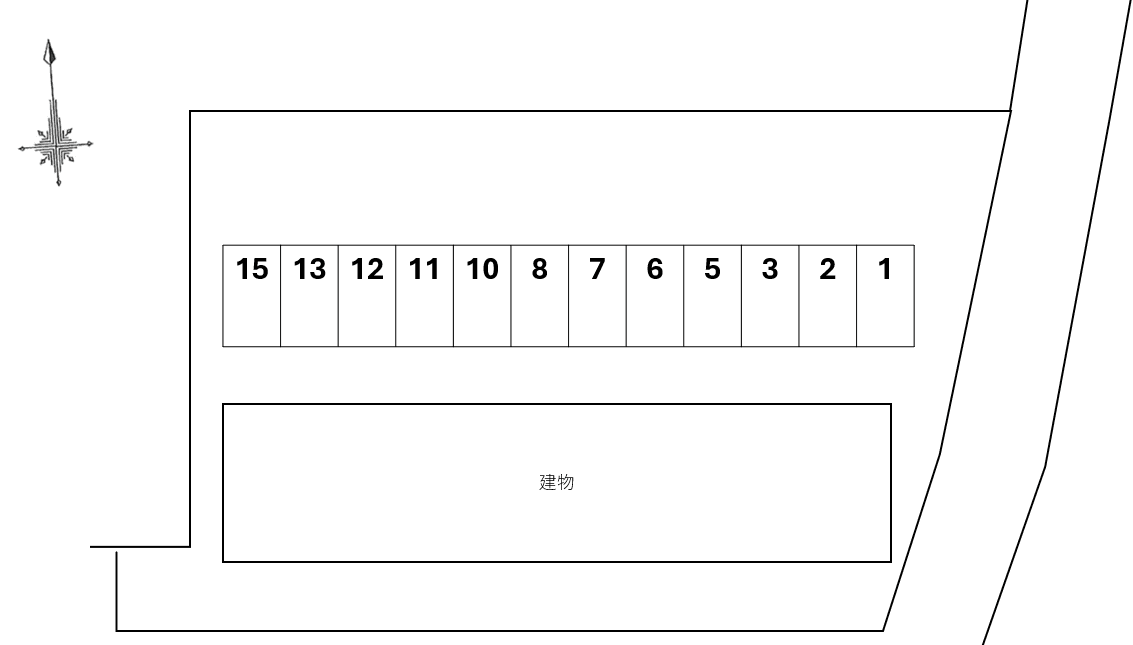Harvestの駐車配置図