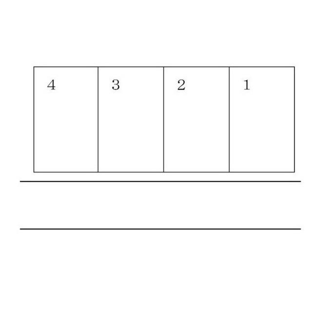 黒澤駐車場の駐車配置図