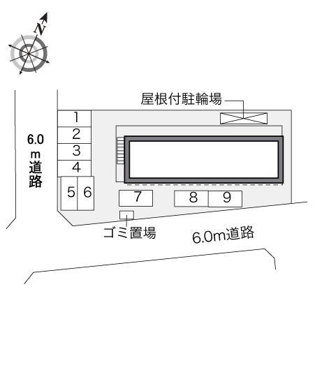 SKリバーハイム(33372)の駐車配置図