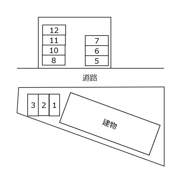 Flegra Fore Cの駐車配置図