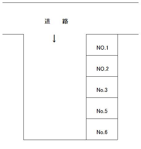上所上3駐車場の駐車配置図