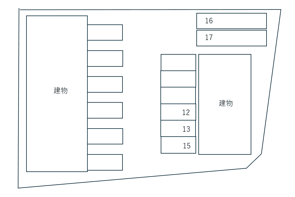 ポンテカーサ Ⅰ別駐車場の駐車配置図