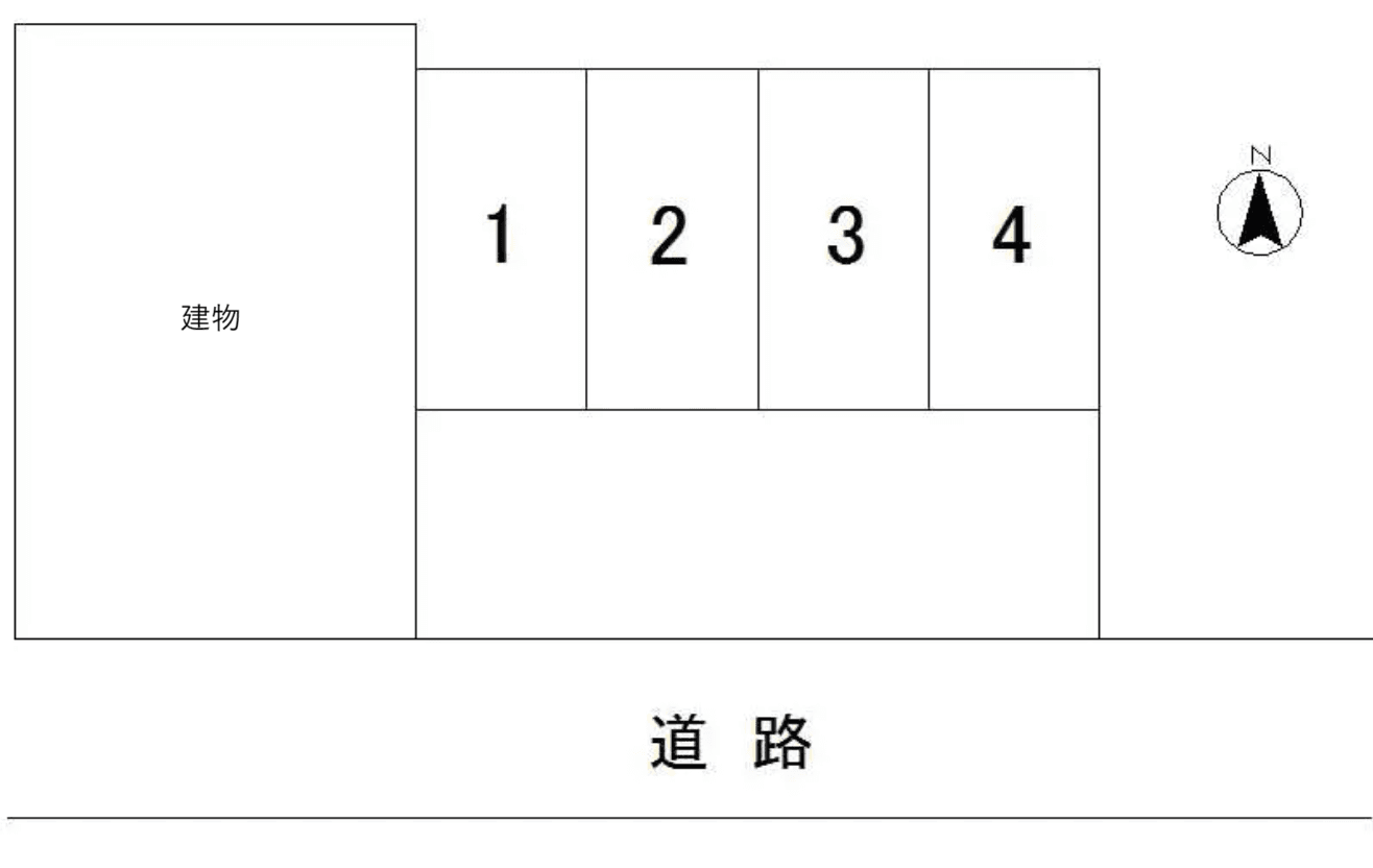 東真土駐車場3の駐車配置図