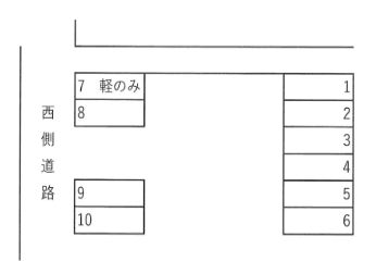 391駐車場の駐車配置図