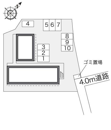都筑(22089)の駐車配置図