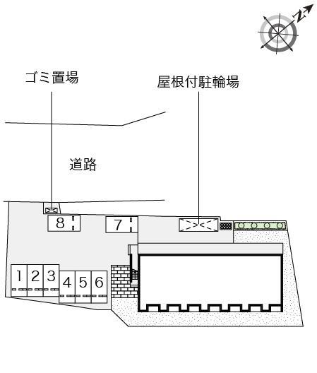 成沢(53409)の駐車配置図