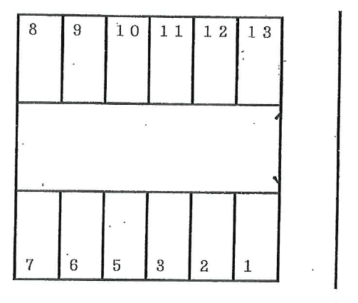 高砂駐車場2の駐車配置図