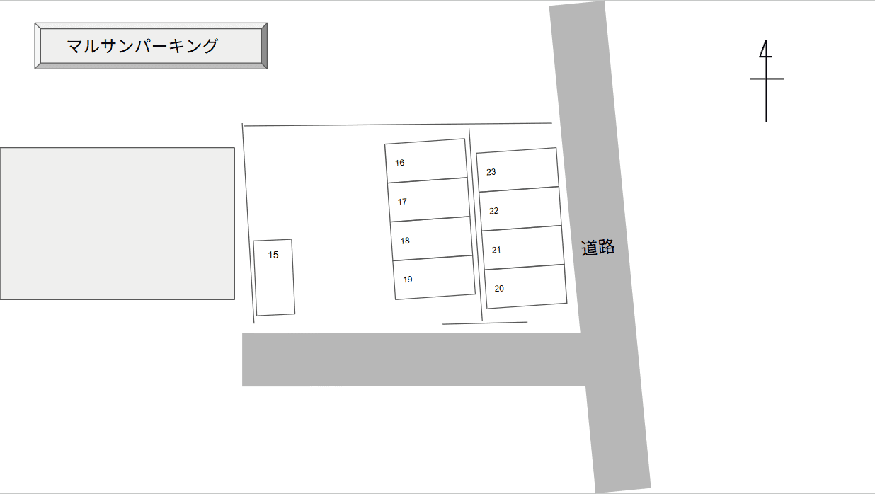 マルサンパーキングの駐車配置図
