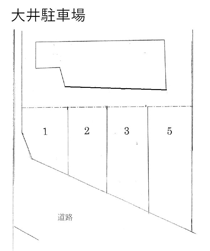 大井駐車場の駐車配置図