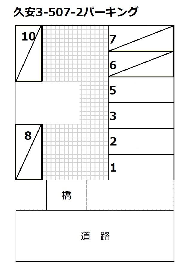 久安3-507-2パーキングの駐車配置図
