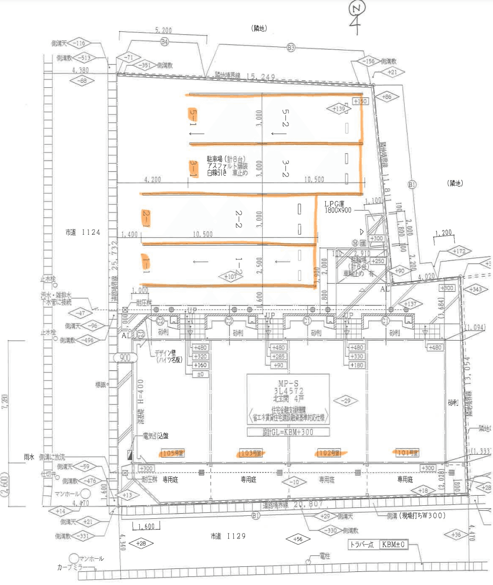 Forest Fairyの駐車配置図