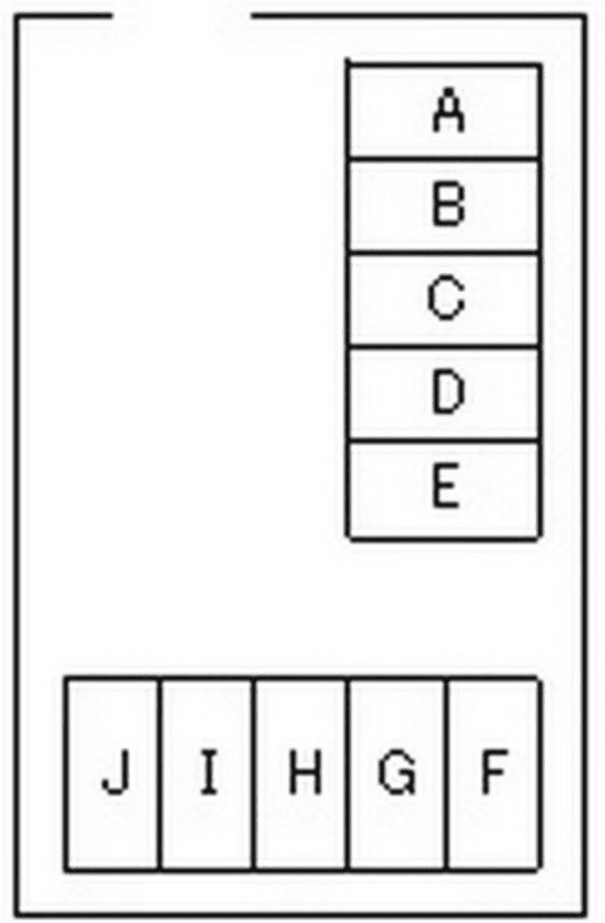 東野町塙パーキングの駐車配置図