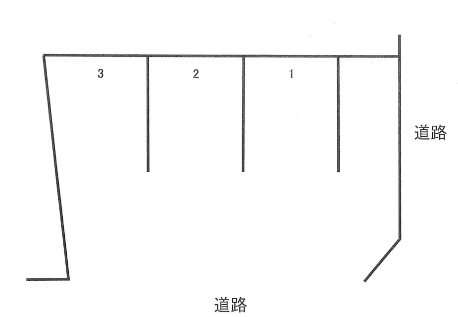 曙町5丁目月極駐車場の駐車配置図