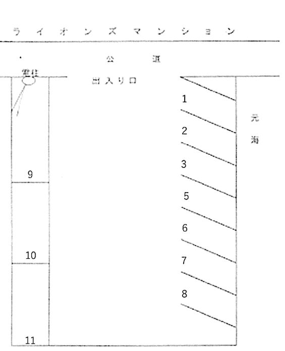 No.202の駐車配置図