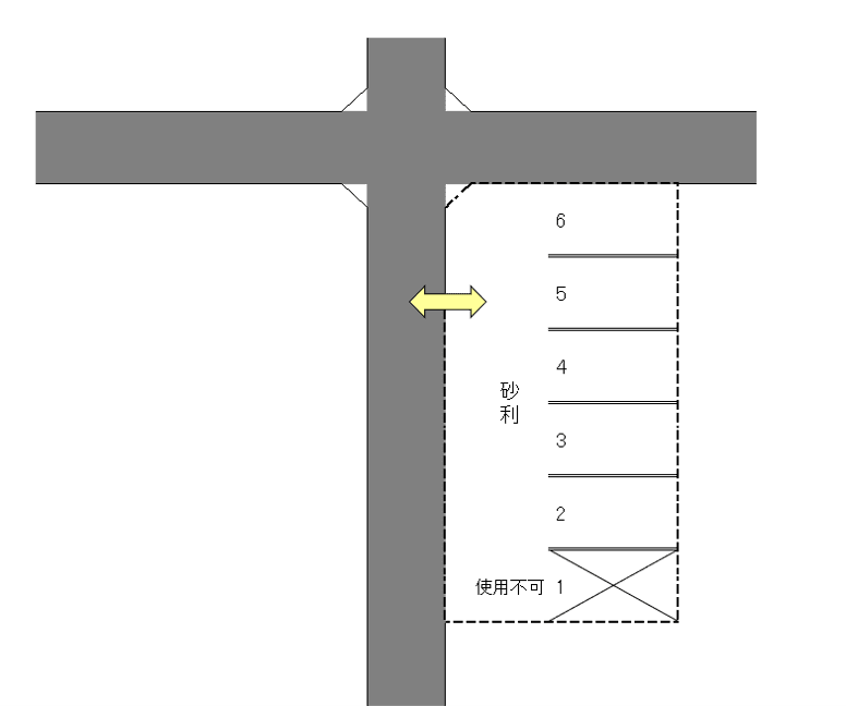 斎藤パーキングの駐車配置図