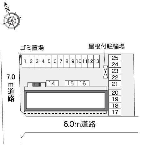 サニータウンⅡ(40482)の駐車配置図