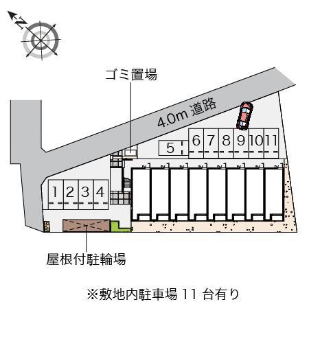 くおれⅡ(54962)の駐車配置図
