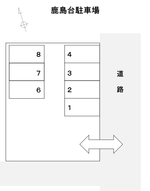 鹿島台駐車場の駐車配置図