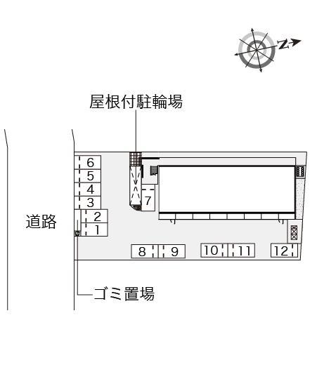 コミンチャーレ九条(54437)の駐車配置図